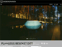 Tablet Screenshot of ekebergparken.com